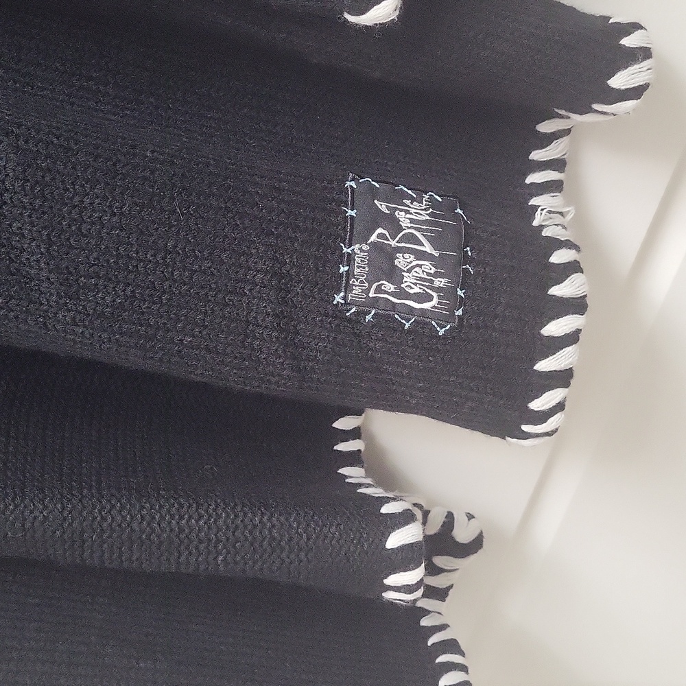 Killstar Black and White Corpse Bride Patch cardigan. Size 3XL - Picture 9 of 12